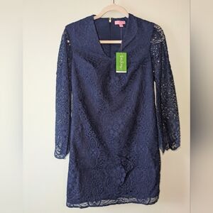 Lilly Pulitzer Navy Lace Dress